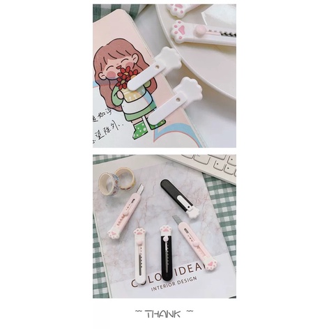 Dao cắt giấy hình chân mèo