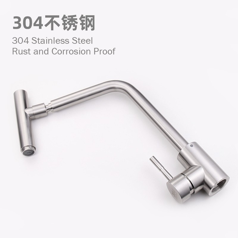 Vòi Nước Bằng Thép Không Gỉ Sus304 Xoay 360 Độ