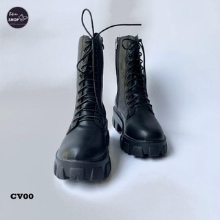 [Hàng Sẵn] [Ảnh Thật] [Freeship] Giày Bốt Nữ Cổ Vừa 20cm Đế 5cm - CV00
