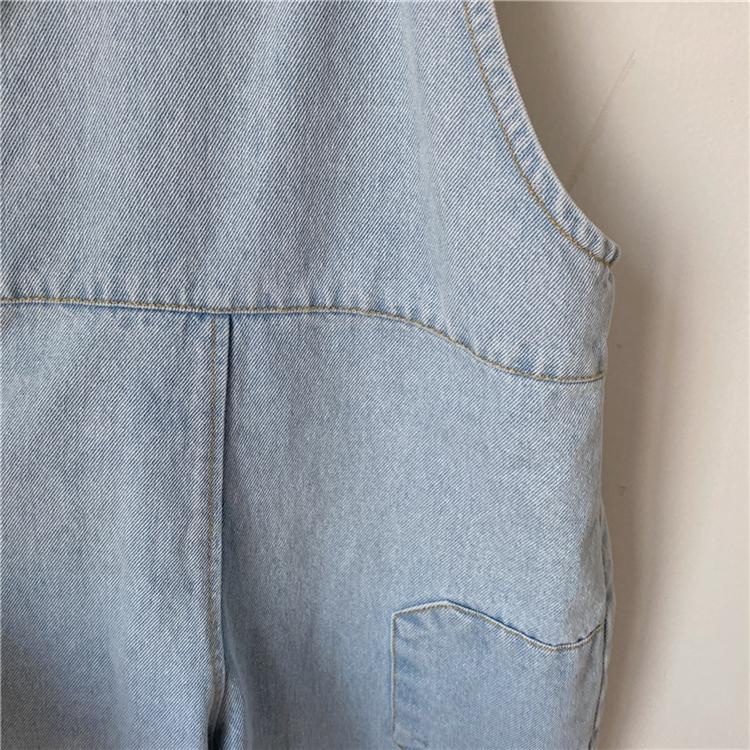 Quần Yếm Denim Ống Rộng Màu Sáng Phong Cách Hàn Quốc Nhật Bản Nhật Bản Mới 2022 Cho Bé Trai Bé Gái