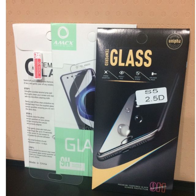 Bộ 2 kính cường lực 9H cho Galaxy S5 tặng ốp dẻo ( Trong suốt )