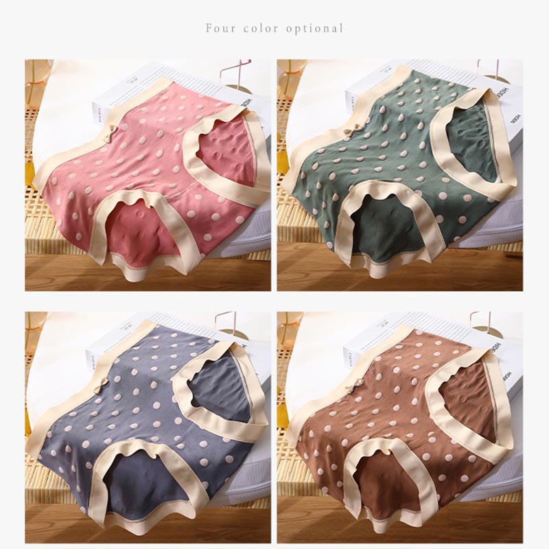 Quần lót ZXYOUPING in hình lưng vừa size lớn XL-3XL cho nữ