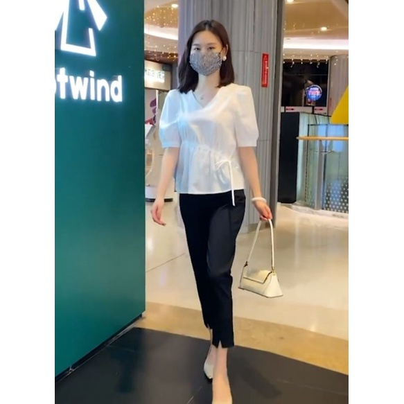 Áo sơ lửng crop top dáng suông gọn 🍀 Free ship 🍀Hàng thiết kế chuẩn form thỏa mái trẻ trung thanh lịch