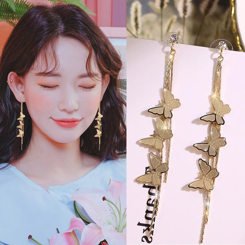 Khuyên Tai Tua Rua Đơn Giản Tinh Tế Mới