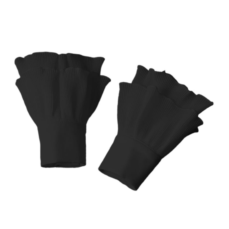 San * Găng Tay Giả Xếp Nếp Xếp Nếp Màu Trơn Có Thể Tháo Rời Phong Cách Nhật Bản Cho Nữ W