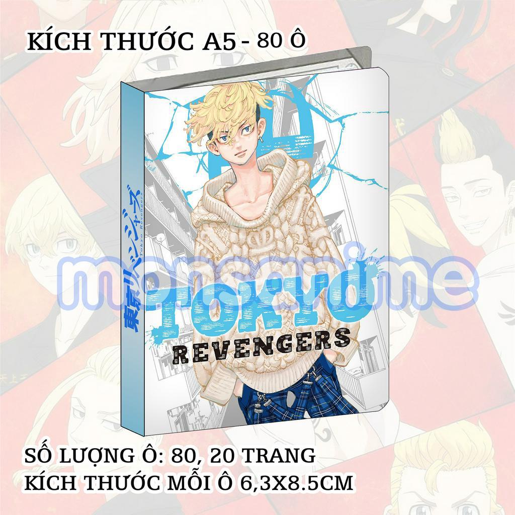 Album A5 đựng card các nhân vật Tokyo Revengers Kịch trường của Takemichi 80 ô sổ binder manga anime sưu tập