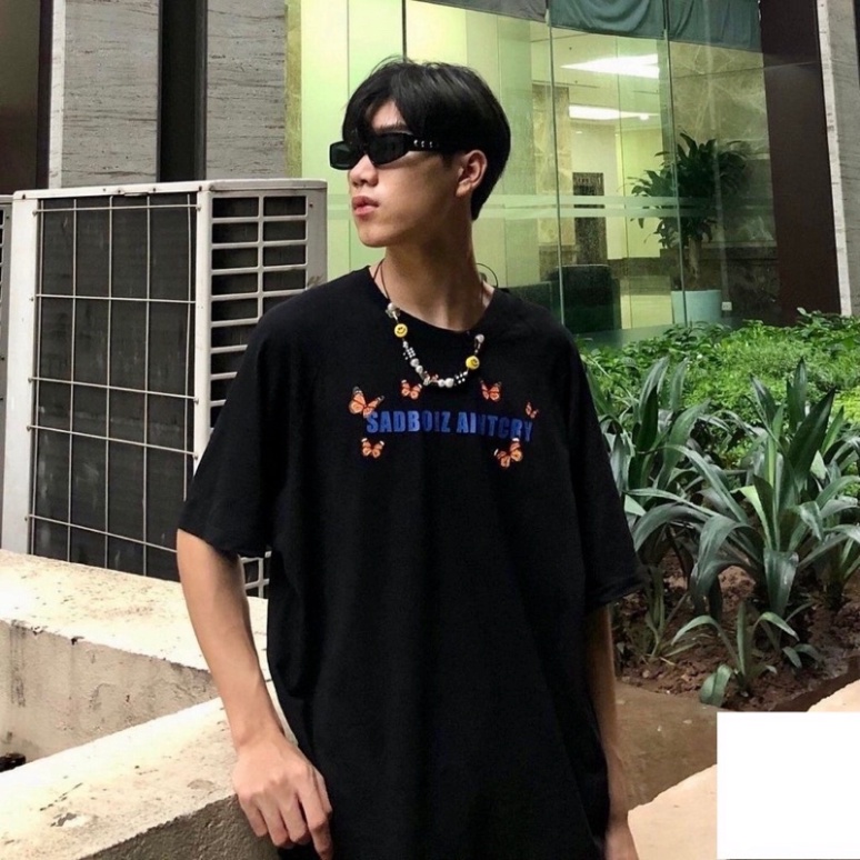 [Ảnh+Video thật] Áo thun tay lỡ SADBOIZ phông Unisex nam nữ Cotton oversize form rộng DREAMY BUTTERFLY | WebRaoVat - webraovat.net.vn