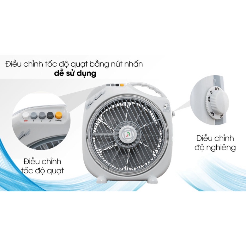QUẠT ĐIỆN HỘP TẢN GIÓ MINI CAO CẤP ASIA F12001 - TẢN GIÓ ĐỀU CHẠY ÊM DỊU , HÀNG CHÍNH HÃNG