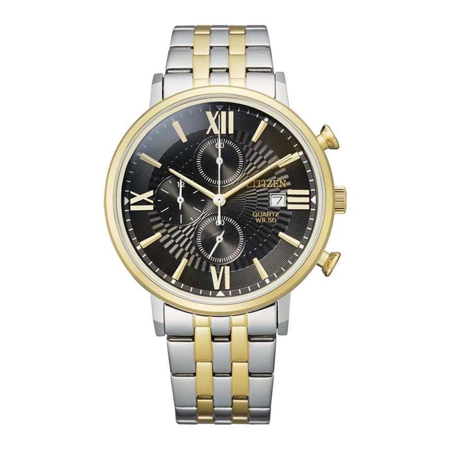 Đồng Hồ Nam Citizen Dây Thép Không Gỉ AN3616-75E - Mặt Đen