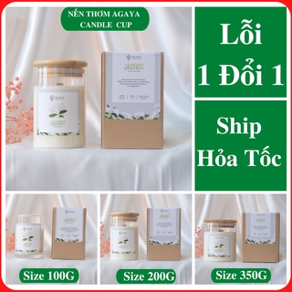Nến thơm AGAYA mùi Jasmint - Nến thơm tinh dầu thiên nhiên mùi thanh mát nhẹ nhàng dễ chịu