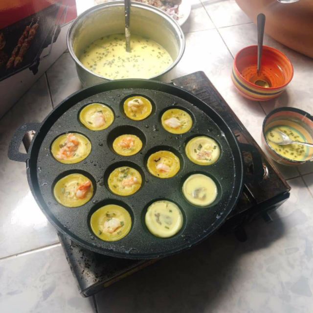 Khuôn Bánh Khọt Chống Dính Nắp Nhôm XK