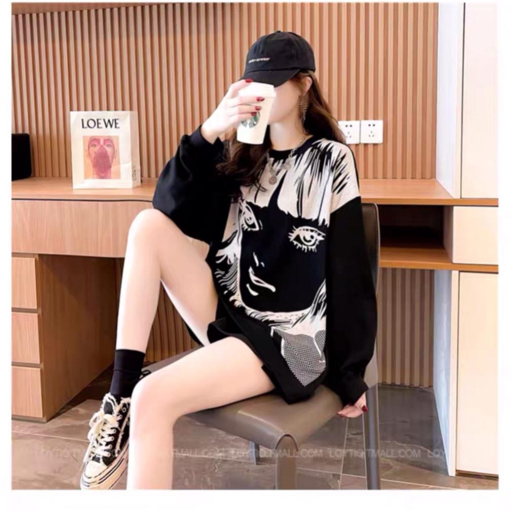 Áo Sweater unisex cổ tròn, tay bồng, chất nỉ bông mềm (A09) SI SLL | BigBuy360 - bigbuy360.vn