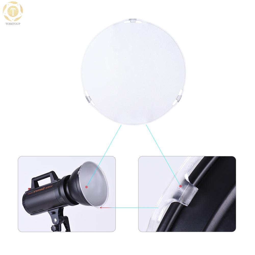 Shipped within 12 hours】 Photo Studio Portable 18.5cm Frosted-Surface Diffuser Plate for Bowens Mount 7" Standard Reflector Lamp Shade Diffuser Plate [TO]