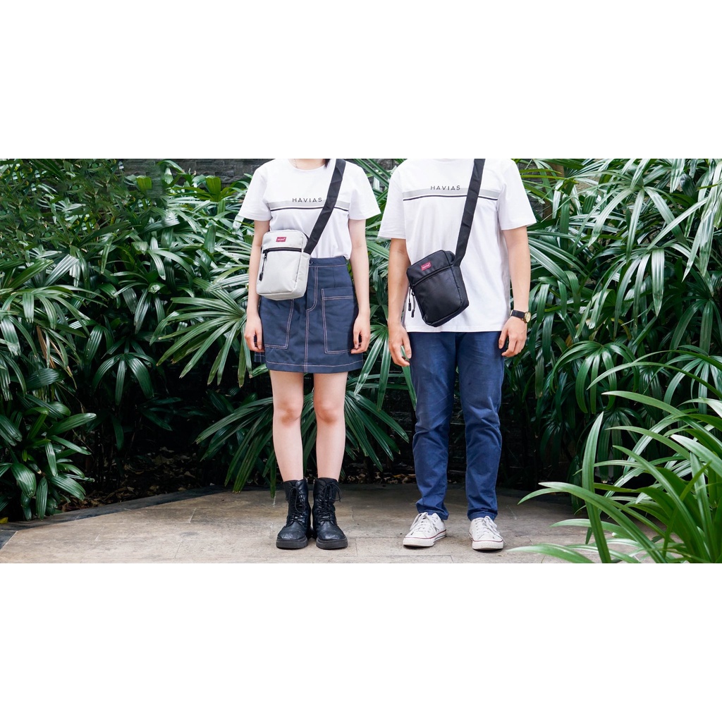 BAR HAVIAS túi đeo chéo mini nam nữ vải Oxford Premium