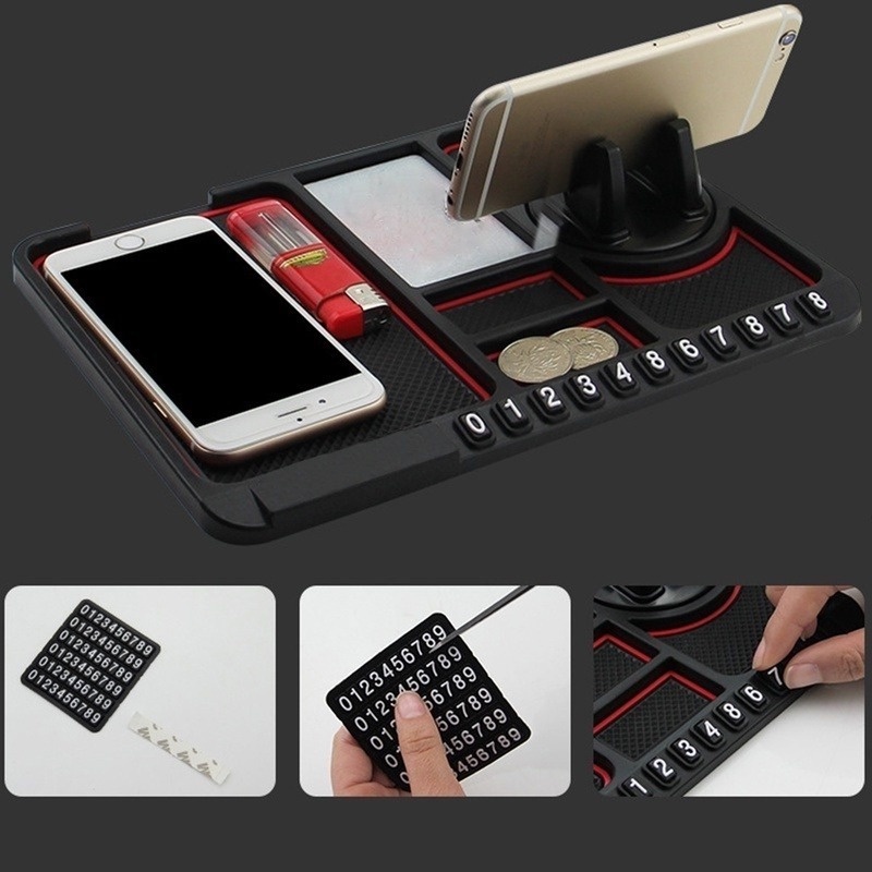 Miếng Lót Silicon Chống Trượt Đa Năng Chuyên Dụng Cho Giá Đỡ Điện Thoại Cho Xe Hơi