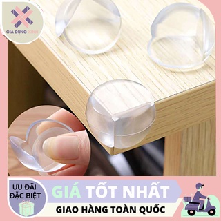 [Xả Kho] Bịt Góc Bàn, Bọc Cạnh Bàn Kính, Cạnh Tủ Vuông Bằng Silicon An Toàn Cho Bé Chống Va Đập