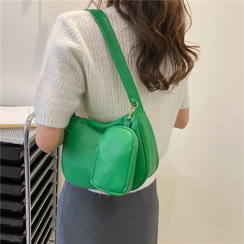 Túi Đeo Vai Hình Vuông Cỡ Lớn Màu Sắc Tương Phản Phong Cách Phương Tây Thời Trang Cho Nữ