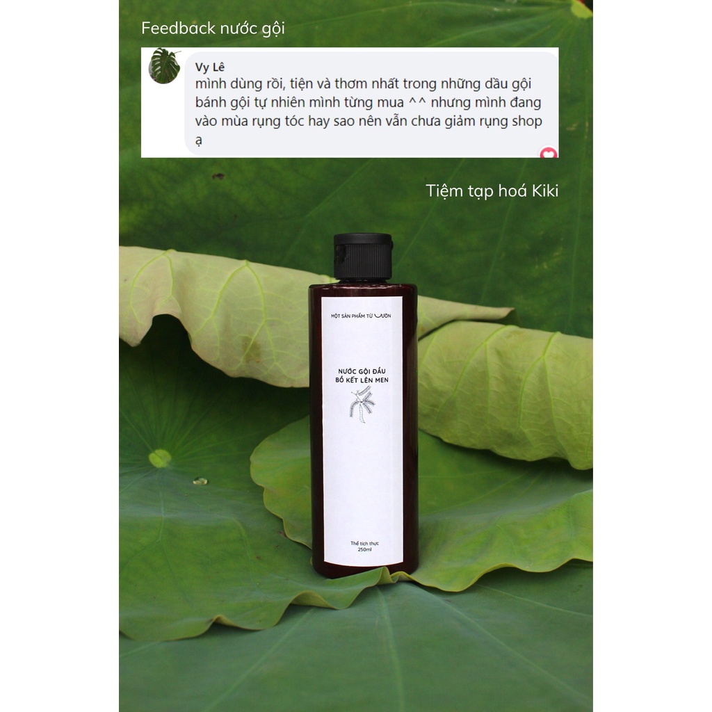 Nước gội 100% tự nhiên - bồ kết lên men