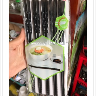Đũa nhựa đen / đũa đen / đũa melamine / đũa xoắn