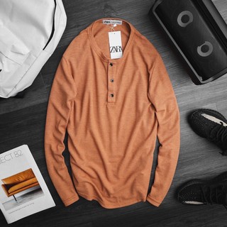 Áo dài tay cổ Henley