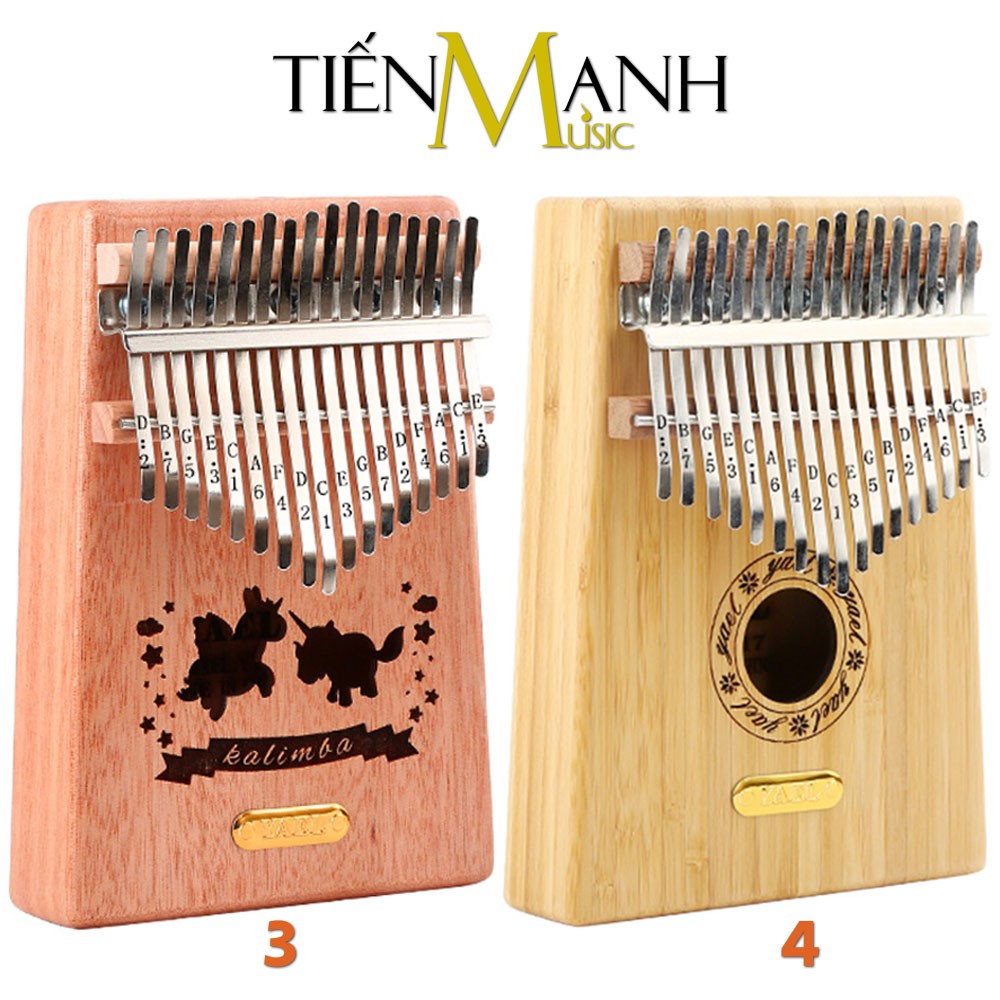 [Khắc Phím] Đàn Kalimba Yael 17 Phím Y17 Chính Hãng Tone C Giá Rẻ - Full Phụ kiện - Nhạc Cụ Tiến Mạnh Music