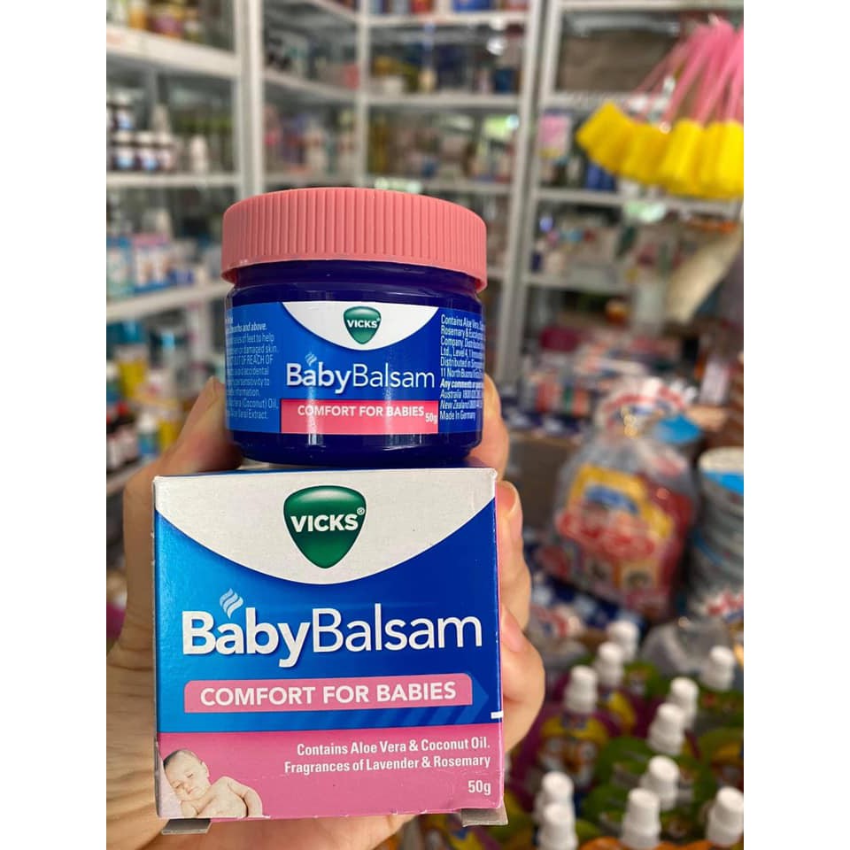 DẦU BÔI ẤM NGỰC, CHỐNG HO CẢM BABY BALSAM  bé 3m - ÚC