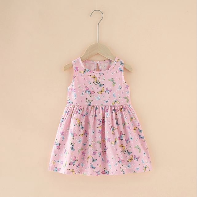 Váy bé gái cotton thô AM640 cho bé gái mẫu mới hè thoáng mát - đầm bé gái từ sơ sinh đến 18kg
