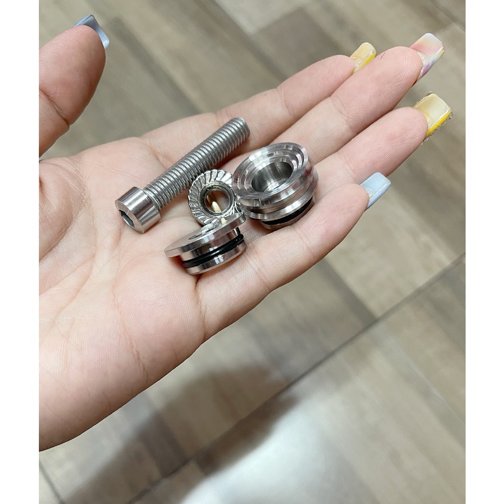 Khâu ốc Inox 304, treo pô gắn xe máy fu, wave..