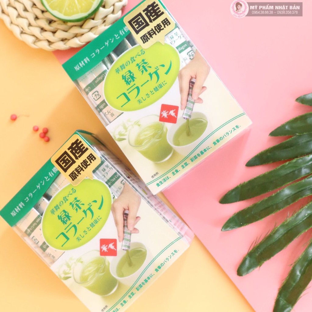 BỘT COLLAGEN HANAMAI TRÀ XANH, HEO, CÁ