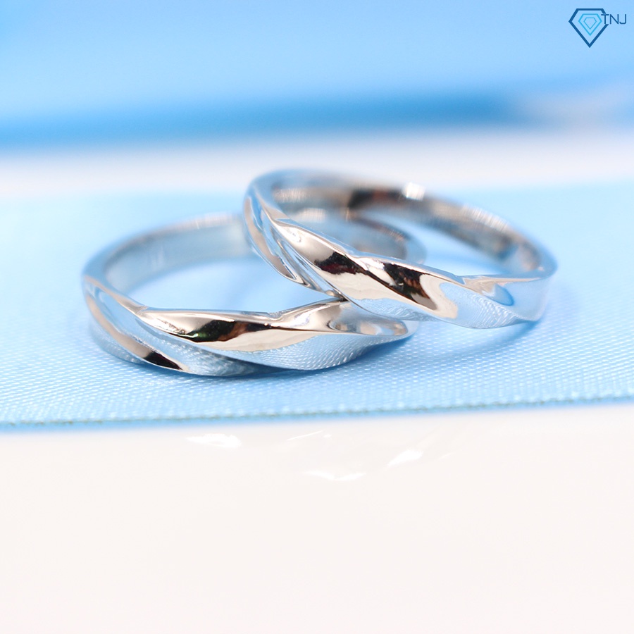 Nhẫn cặp đôi bạc nam nữ khắc tên theo yêu cầu ND0262 Trang Sức TNJ