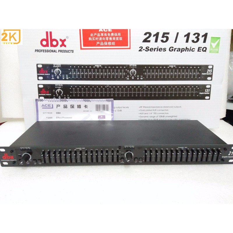 Đầu lọc xì Equalizer dbx 215 ( đen )