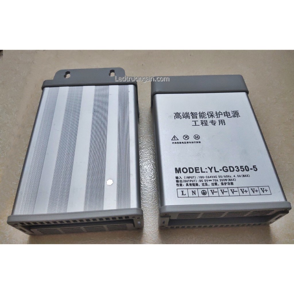 Nguồn nhôm 5V 70A  nhôm ngoài trời - Nguồn led 5V