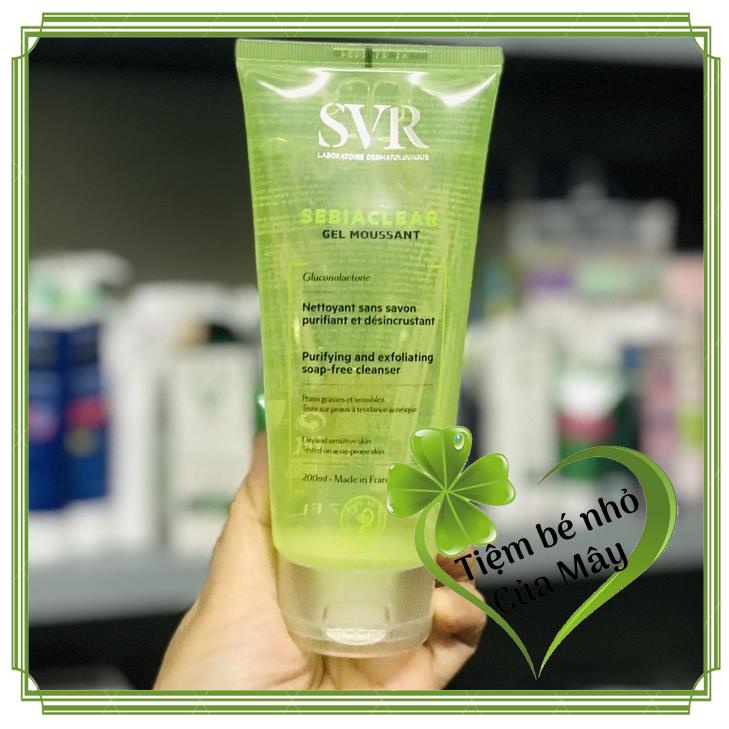 Sữa rửa mặt dạng gel không chứa xà phòng SVR dạng tuýp 200ml hàng Pháp | BigBuy360 - bigbuy360.vn