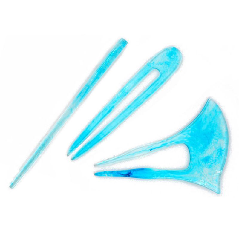 Set 3 Khuôn Silicone Làm Trâm Cài Tóc Tiện Lợi