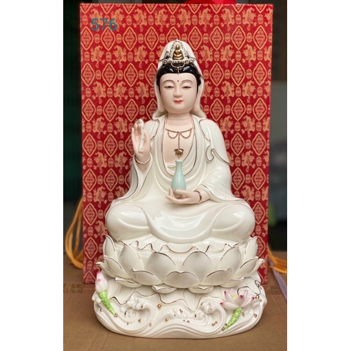 Tượng Mẹ Quan Âm Bồ Tát bằng Sứ - Tượng Phật Bà Quan Âm Thờ Cúng