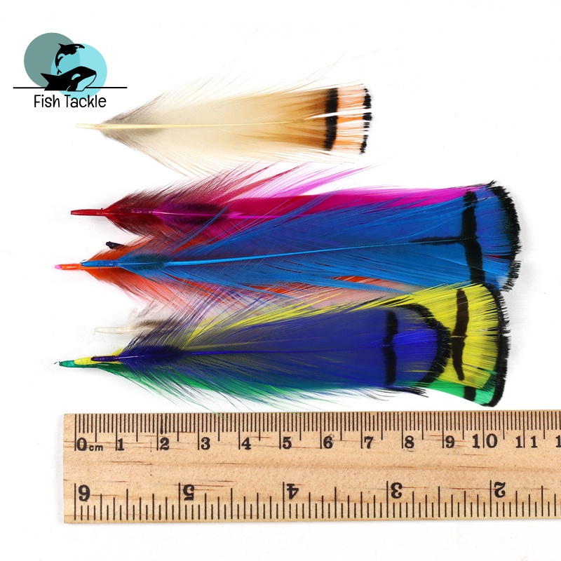 Set 10 Lông Vũ Nhiều Màu Sắc Chuyên Dụng Cho Câu Cá