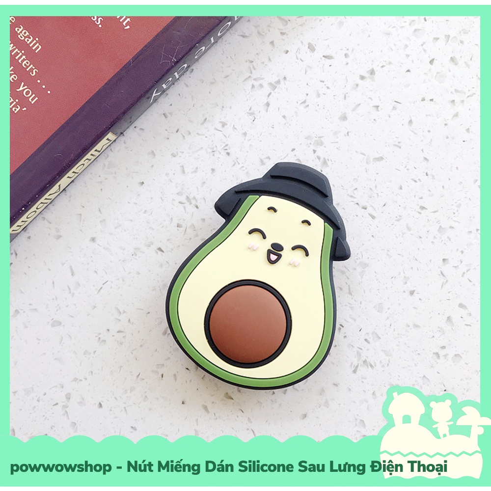 [Sẵn VN - Hỏa Tốc] Phụ Kiện Nút Dẻo Silicon, Miếng Dán Mặt Lưng Tạo Tay Vịn Giá Đỡ Cho Điện Thoại Pickup Me
