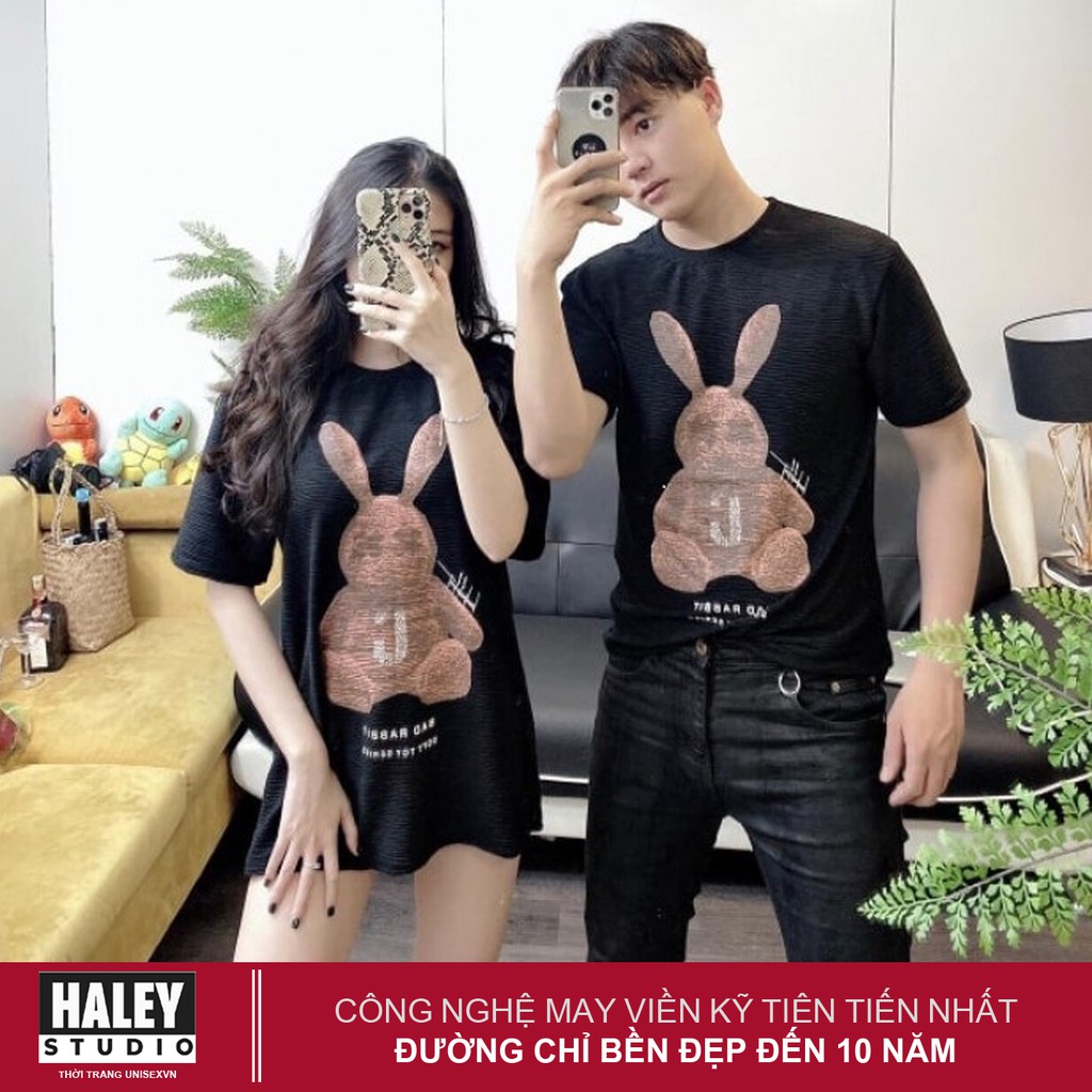 Áo Thun Bad Rabbits Unisex Tay Lỡ Form Rộng Nam Nữ phong cách Hàn Quốc TN331 Haley