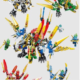 đồ chơi LEGO61037 Ninja khủng long bạo chúa 4in 1