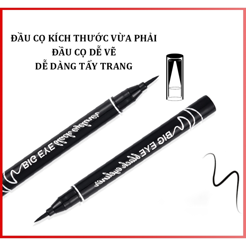 Bút Kẻ Viền Mắt Nước, Bút Kẻ Mắt Siêu Mảnh, Chống Trôi, Dễ Kẻ BIG EYE
