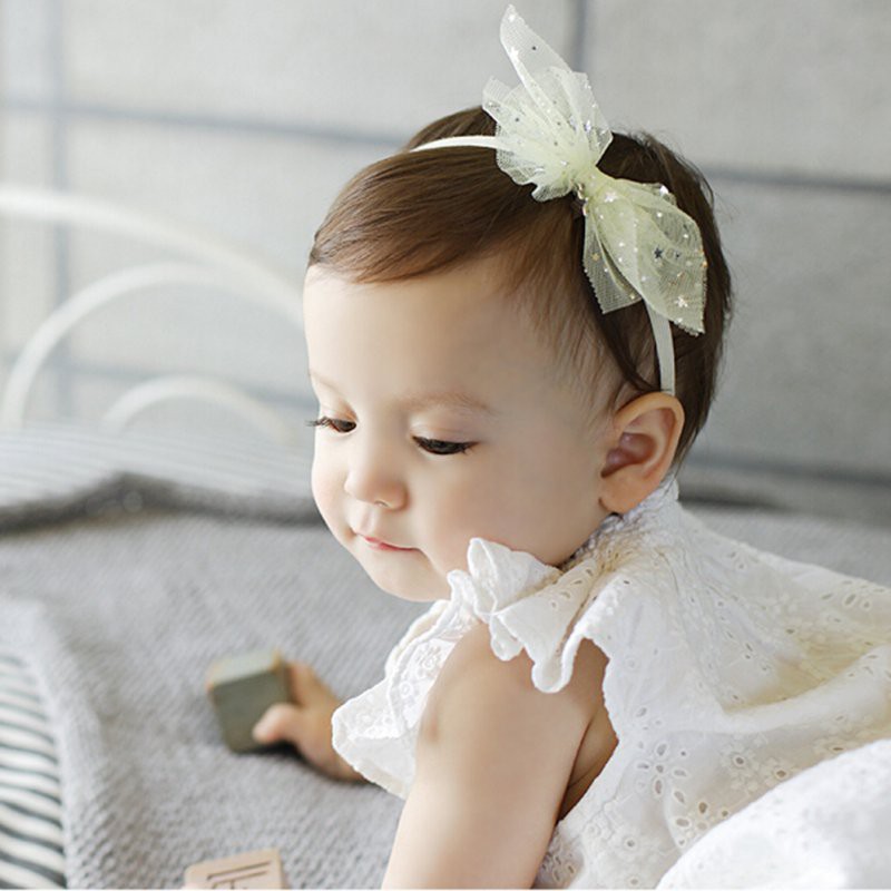 Băng đô phối nơ xinh xắn dành cho bé