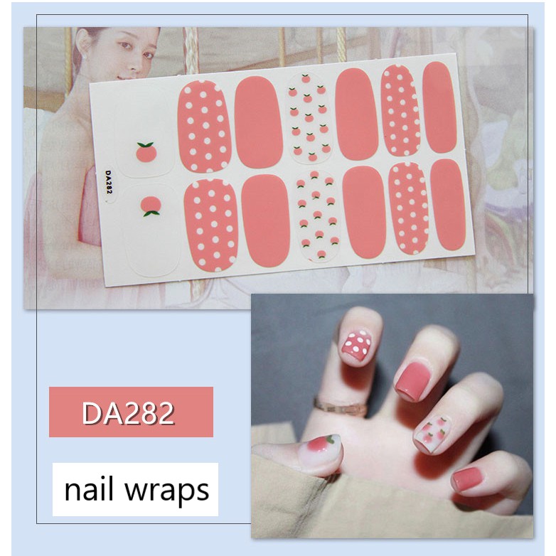 Miếng dán móng tay Nghệ thuật Phong cách Hàn Quốc Stickers Nails Wraps