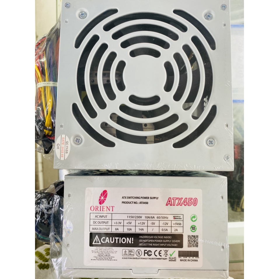 Nguồn Máy Tính PSU Orient ATX450 công suất 450W Fan 12 - Hàng chính hãng