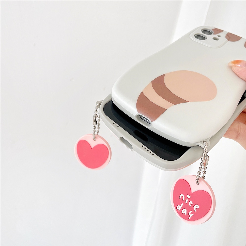 Ốp Điện Thoại Tpu Mềm Hình Tai Mèo Nâu 3d Cho Iphone 11 12 Pro Max 12pro X Xs Max Xr 7 8 Plus