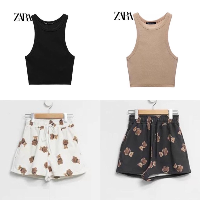 Set bộ ngủ thun tăm quần gấu siêu mát mùa hè
