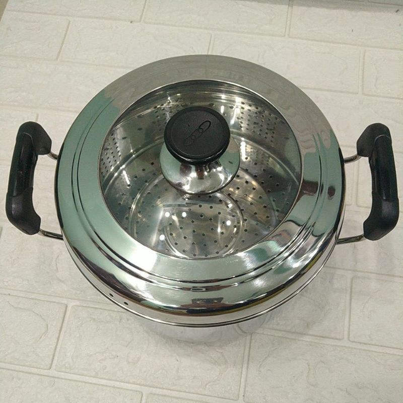 Bộ nồi inox  luộc gà ,hấp xôi