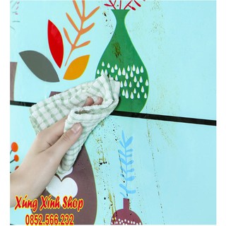 Giấy dán tường bếp chống dầu mỡ