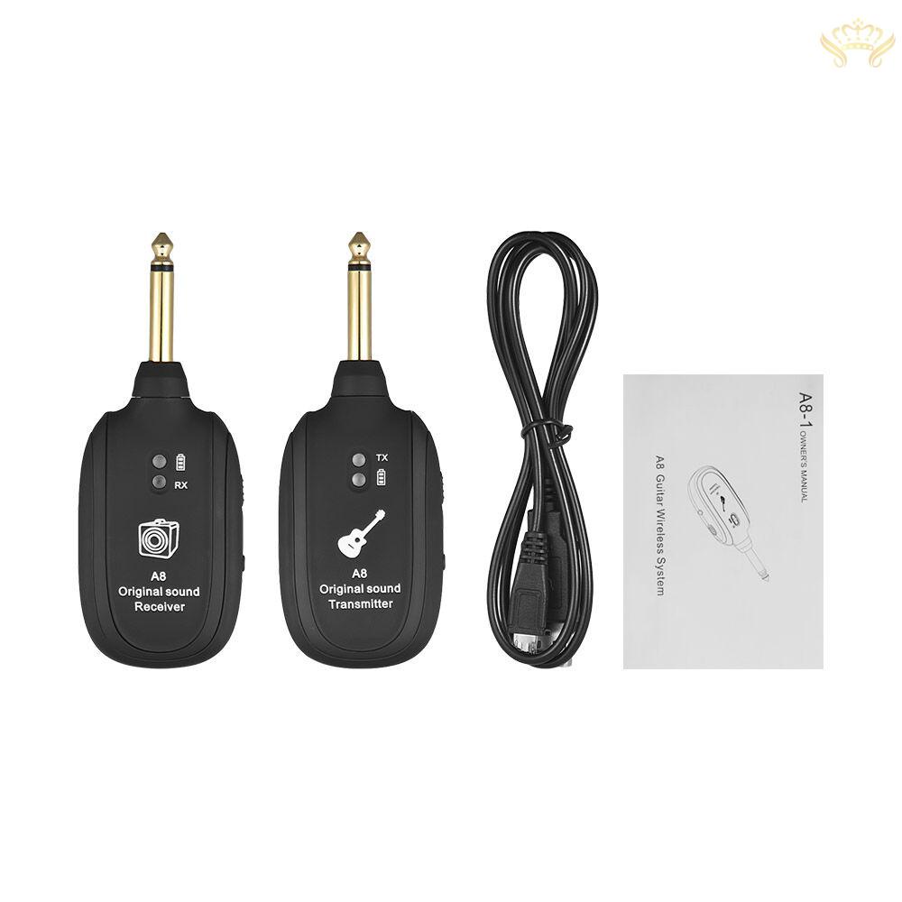 Bộ Thu Phát Tín Hiệu Không Dây A8 UHF 730mhz Phạm Vi 50M Cho Đàn Guitar Điện/Violin/Violin