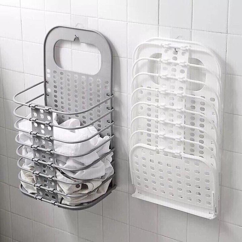 Giỏ Đựng Quần Áo, Gấp Gọn Đa Năng Cài Cạnh Máy Giặt