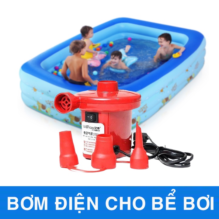 Bơm điện 2 chiều thổi, hút chân không chuyên dụng để bơm phao bơi, ghế, nệm hơi......